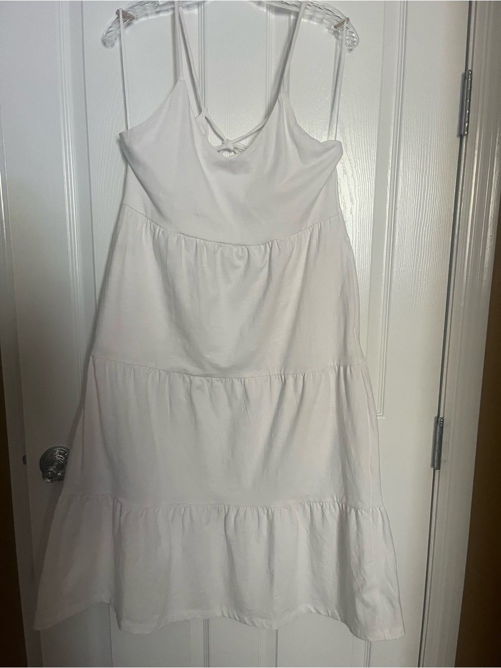 White Maxi Dress with Spaghetti Straps